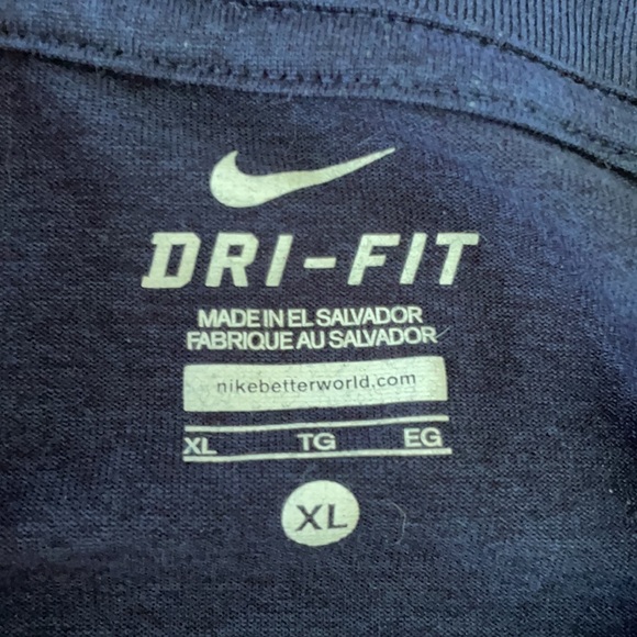 Navy Nike Dri-Fit T-Shirt - Picture 2 of 2